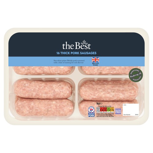 Morrisons The Best Thick Pork Sausages 