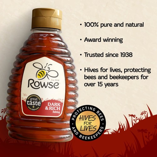 Rowse Dark & Rich Honey 