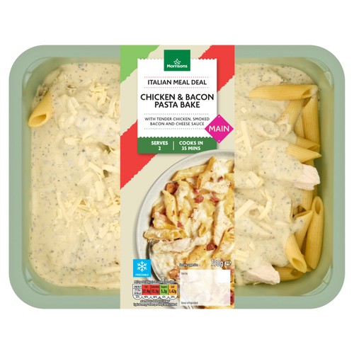 Morrisons Italian Meal Deal Chicken & Bacon Pasta Bake 750g