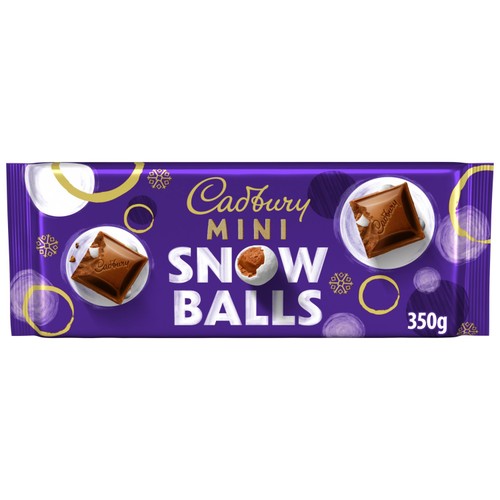 Cadbury Dairy Milk Mini Snowballs Chocolate Bar 350g