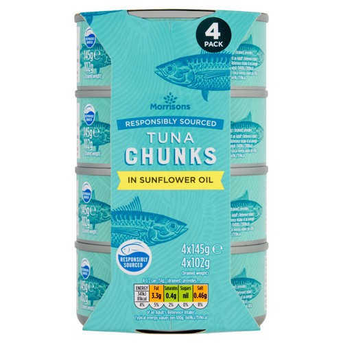 Morrisons tuna chunks in sunflower oil