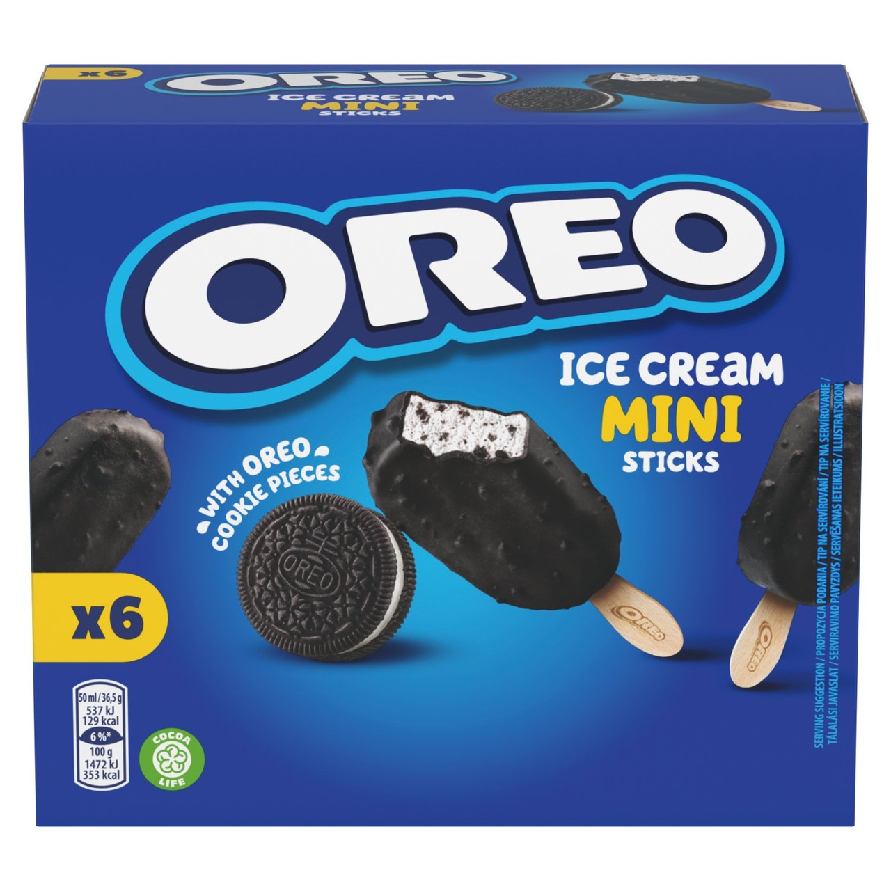 Oreo Ice Cream Mini Sticks 6 Pack