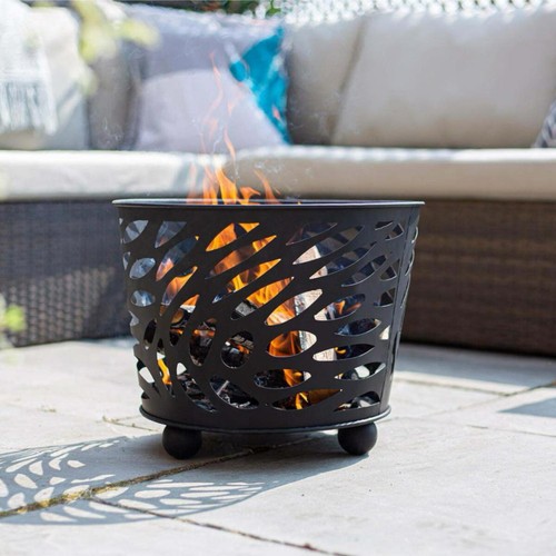 Nami Steel Firebasket Black