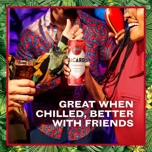 Bacardi Rum and Cola Premix Rum Cocktail