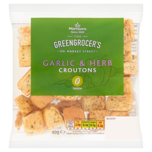 Morrisons garlic herb croutons