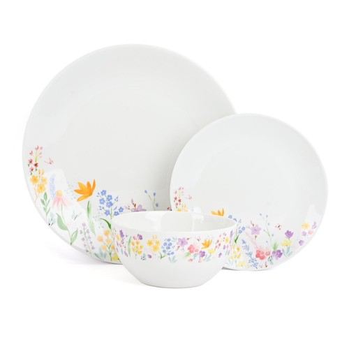 Floral Decal Dinner Set