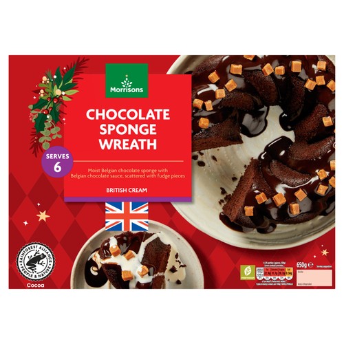 Morrisons Chocolate Wreath Pudding 650g