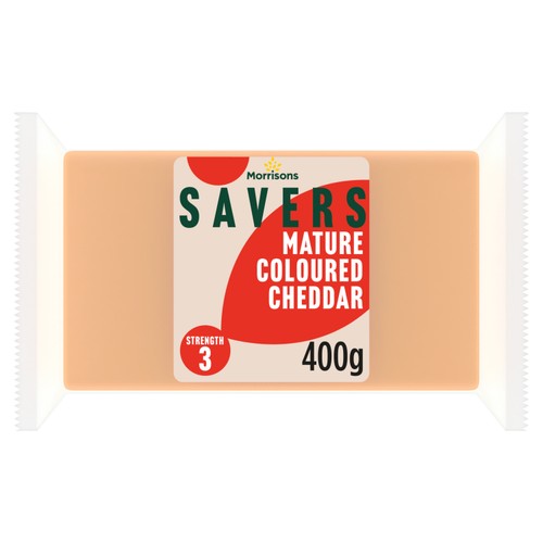 Morrisons savers mature coloured cheddar