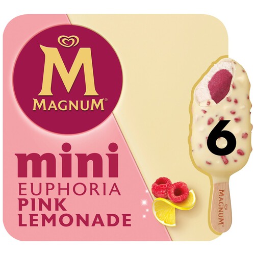 Magnum Mini Euphoria Pink Lemonade Ice Cream Sticks