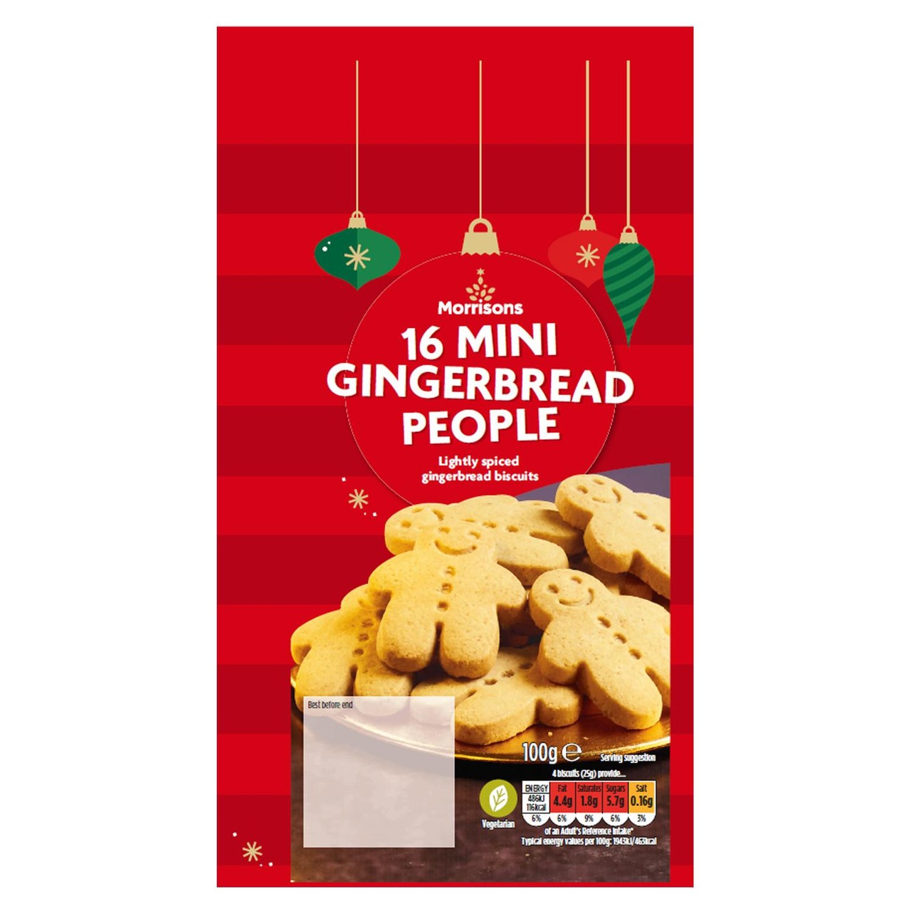 Morrisons Mini Gingerbread 100g