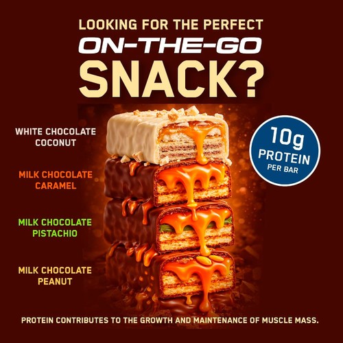 Applied Nutrition Protein Wafer Bar Chocolate Caramel