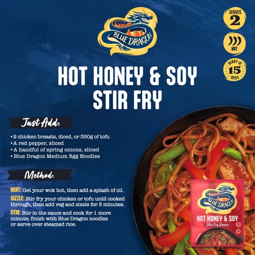 Blue Dragon Hot Honey & Soy Stir Fry Sauce 120g