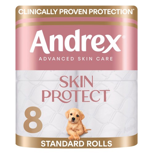 Andrex Skin Protect Toilet Roll 8 Pack