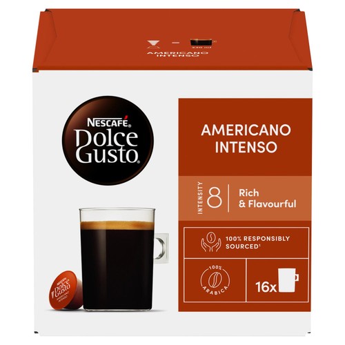 Nescafe Dolce Gusto Americano Intenso Coffee 16 Pods