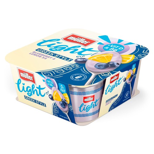 Muller Light Greek Blueberry & Lemon 4x115g