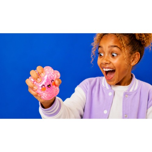 Crazy Fun Pink Holographic Squishy Dumpling Toy
