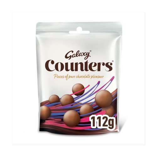 Galaxy Counters Milk Chocolate Pouch Bag 112g