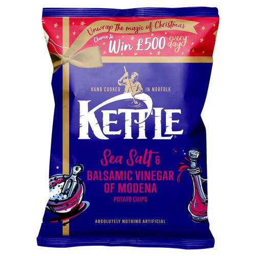 Kettle Chips Sea Salt & Balsamic Vinegar of Modena Sharing Crisps