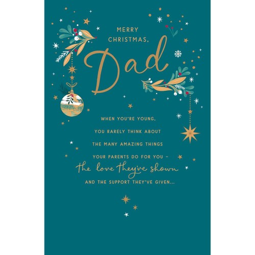 Dad Merry Christmas Card