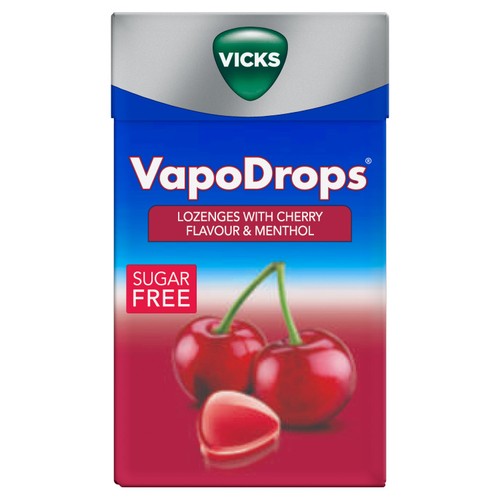 Vicks Cherry Throat Lozenges Carton 40g