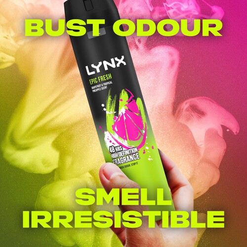 Lynx Grapefruit & Tropical Pineapple Scent Body Spray For Men