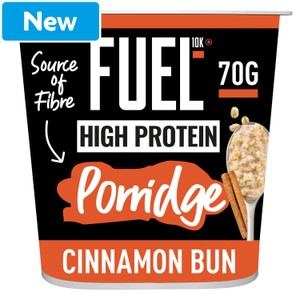 FUEL10K High Protein Cinnamon Bun Porridge Oat Cereal Pot 70g