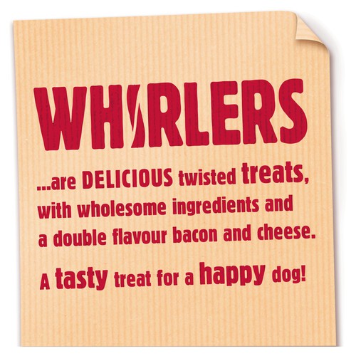 Bakers Whirlers Dog Treat Bacon & Cheese