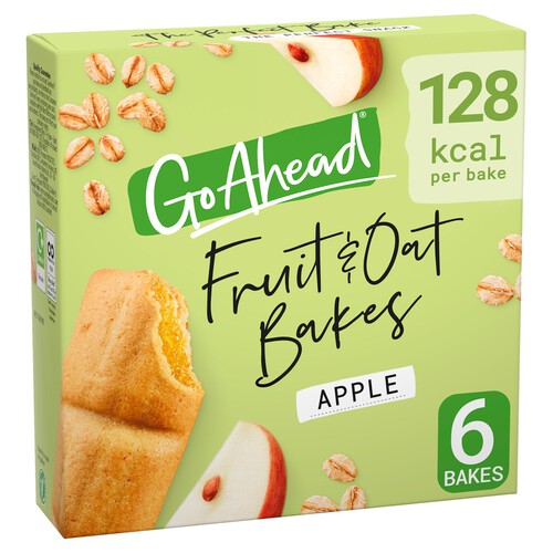 Go Ahead Apple Fruit and Oat Bakes Snack Bars Multipack 