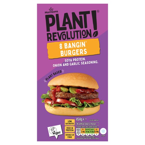 Morrisons Plant Revolution 8 Bangin' Meat Free Burgers