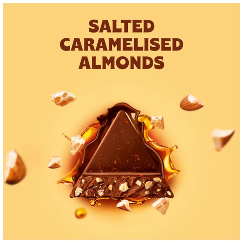 Toblerone Crunchy Almonds Chocolate With Honey & Almond Nougat Bar 340g
