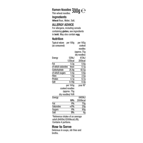 Morrisons Ramen Noodles 300G