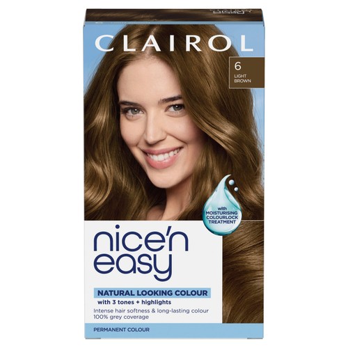 Clairol Nice n Easy Creme Permanent Hair Dye - 6 Light Brown