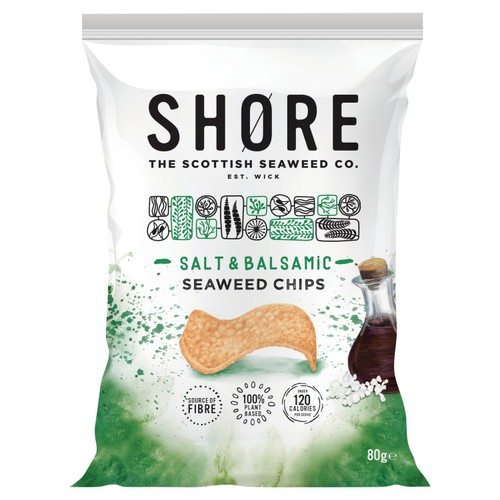 Shore salt balsamic seaweed chips
