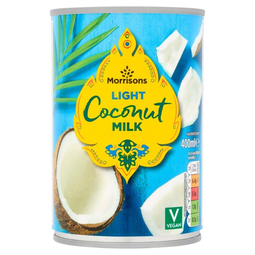 Morrisons canned reduced fat light coconut milk