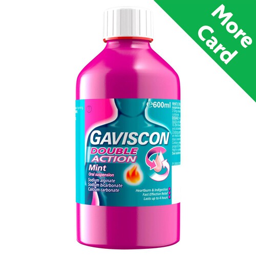 Gaviscon Double Action Liquid Heartburn & Indigestion Relief Mint Flavour