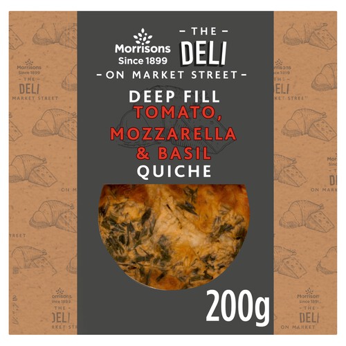 Morrisons Tomato Mozzarella And Basil Quiche 