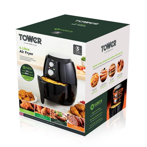 Tower Vortx 4 Litre Air Fryer 1400W 