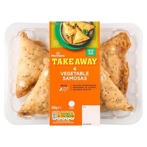 Morrisons Indian Takeaway Vegetable Samosas