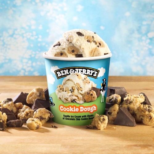 Ben & Jerry's Cookie Dough Vanilla Ice Cream Tub 465ml