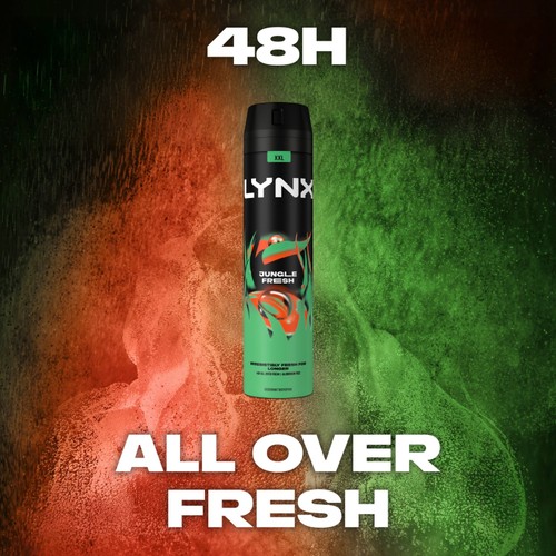 Lynx Deodorant Bodyspray Aerosol Jungle Fresh 250ml