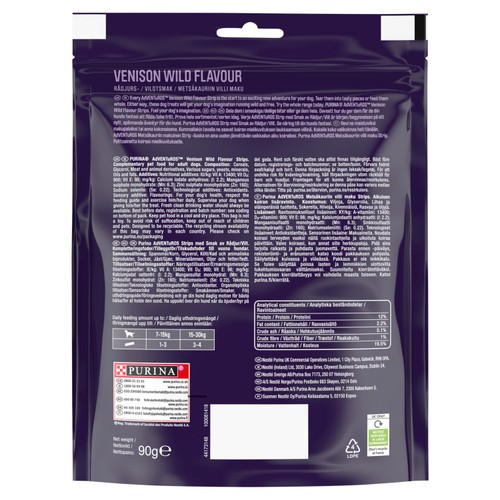 Adventuros Strips Dog Treat Venison Flavour