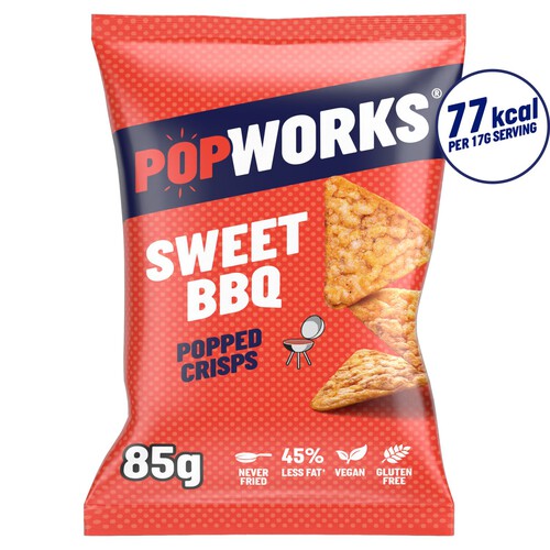 Popworks Sweet BBQ Popped Crisps