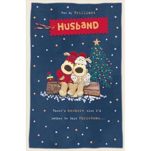 For My Brilliant Husband Boofle Christmas Card