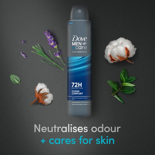 Dove Men + Care Advanced Antiperspirant Deodorant Clean Comfort 200ml