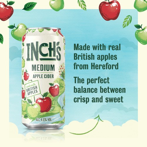Inch's Medium Apple Cider 15 x 440ml
