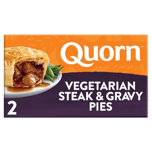 Quorn Vegetarian Steak & Gravy Pies 2 Pack