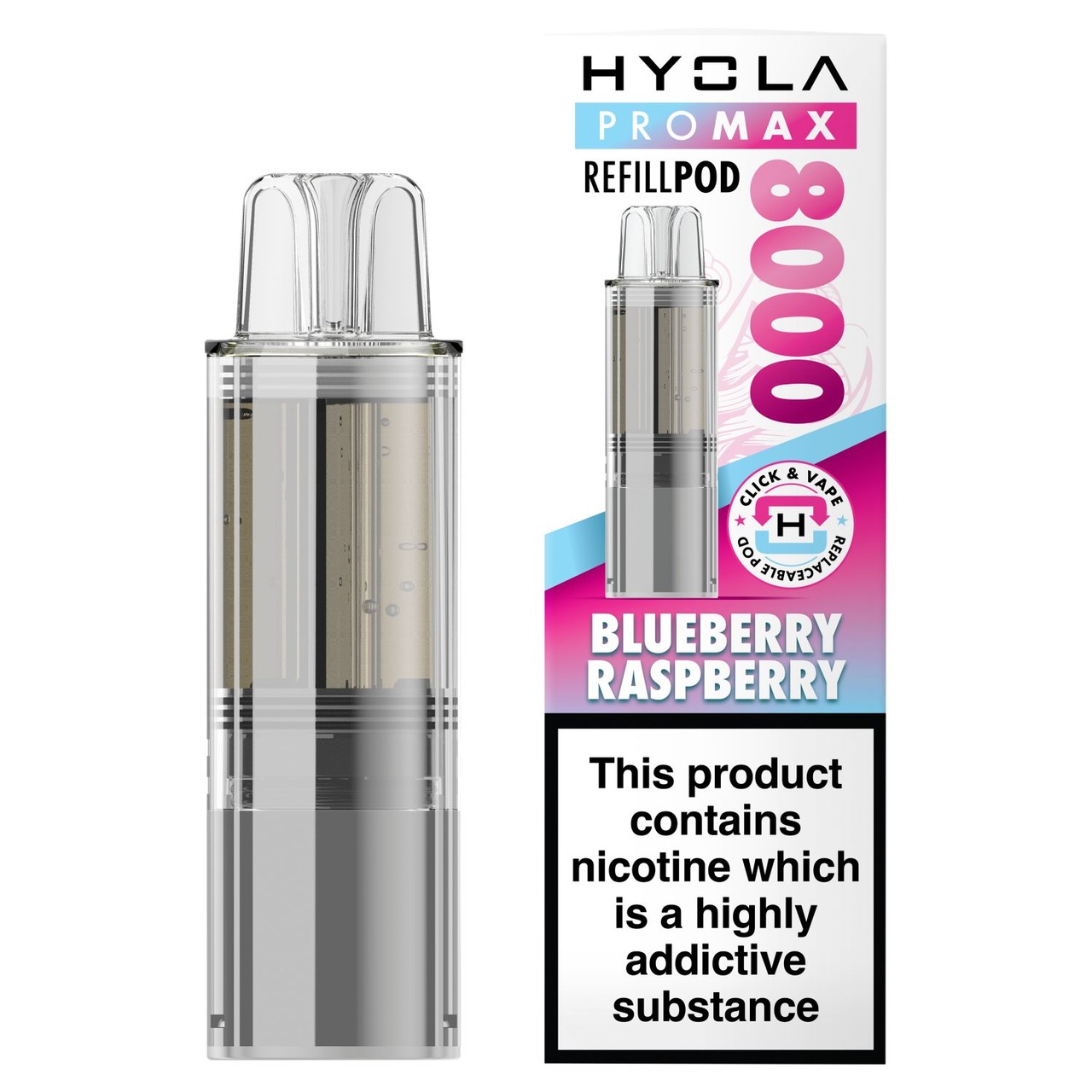 Hyola Pro Max 8000 Pod Blueberry Raspberry