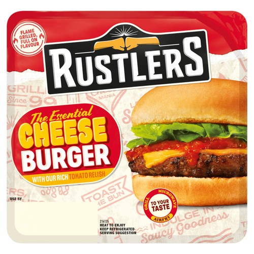 Rustlers The Essential Cheeseburger   166g