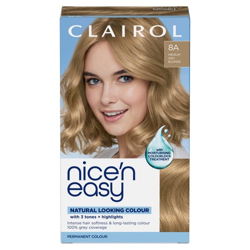 Clairol Nice n Easy Creme Permanent Hair Dye - 8a Medium Ash Blonde