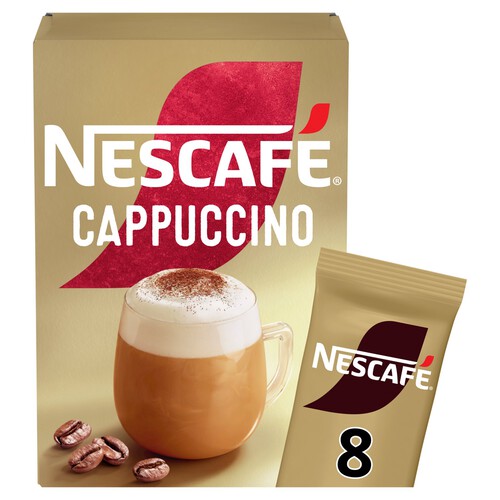 Nescafe Gold Cappuccino Instant Coffee 8 x Sachets